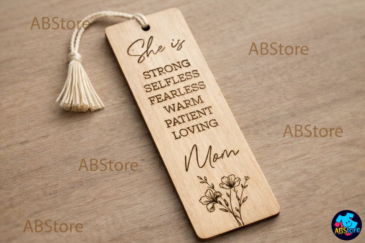 Mother’s Day Bookmark Laser Cut