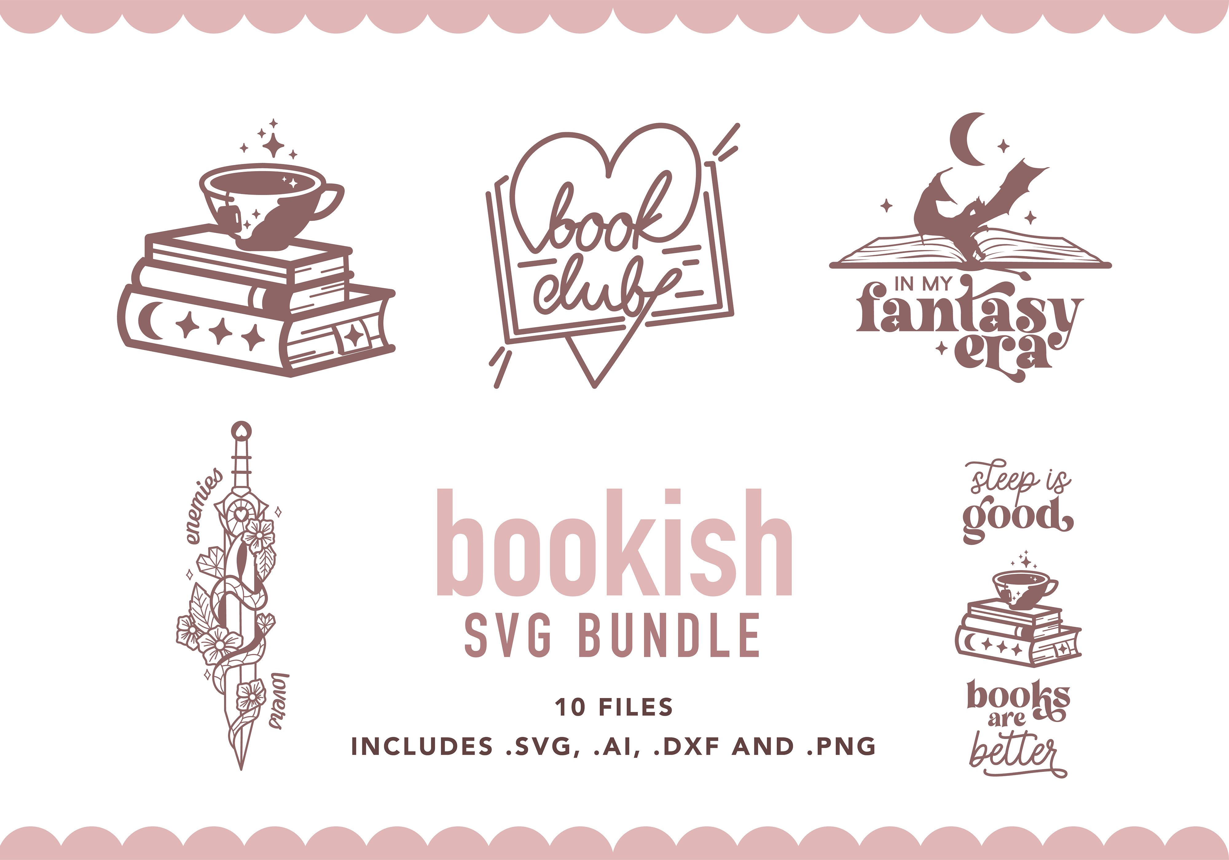 Bookish SVG Bundle | Book Lover SVG File
