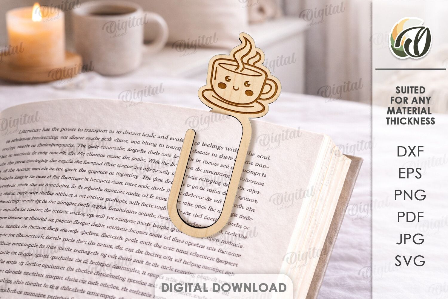 Decorative Bookmark Laser Cut